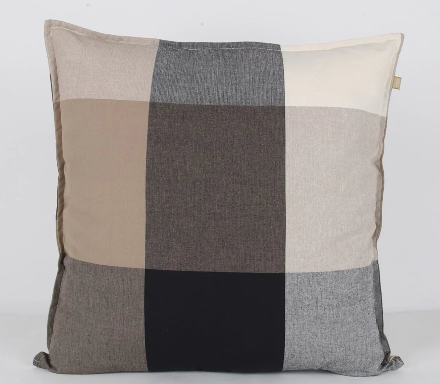 Giant Check Cushion Olive 60x60cm