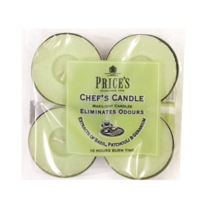Prices Chefs Candle Maxi Tealight 4pk