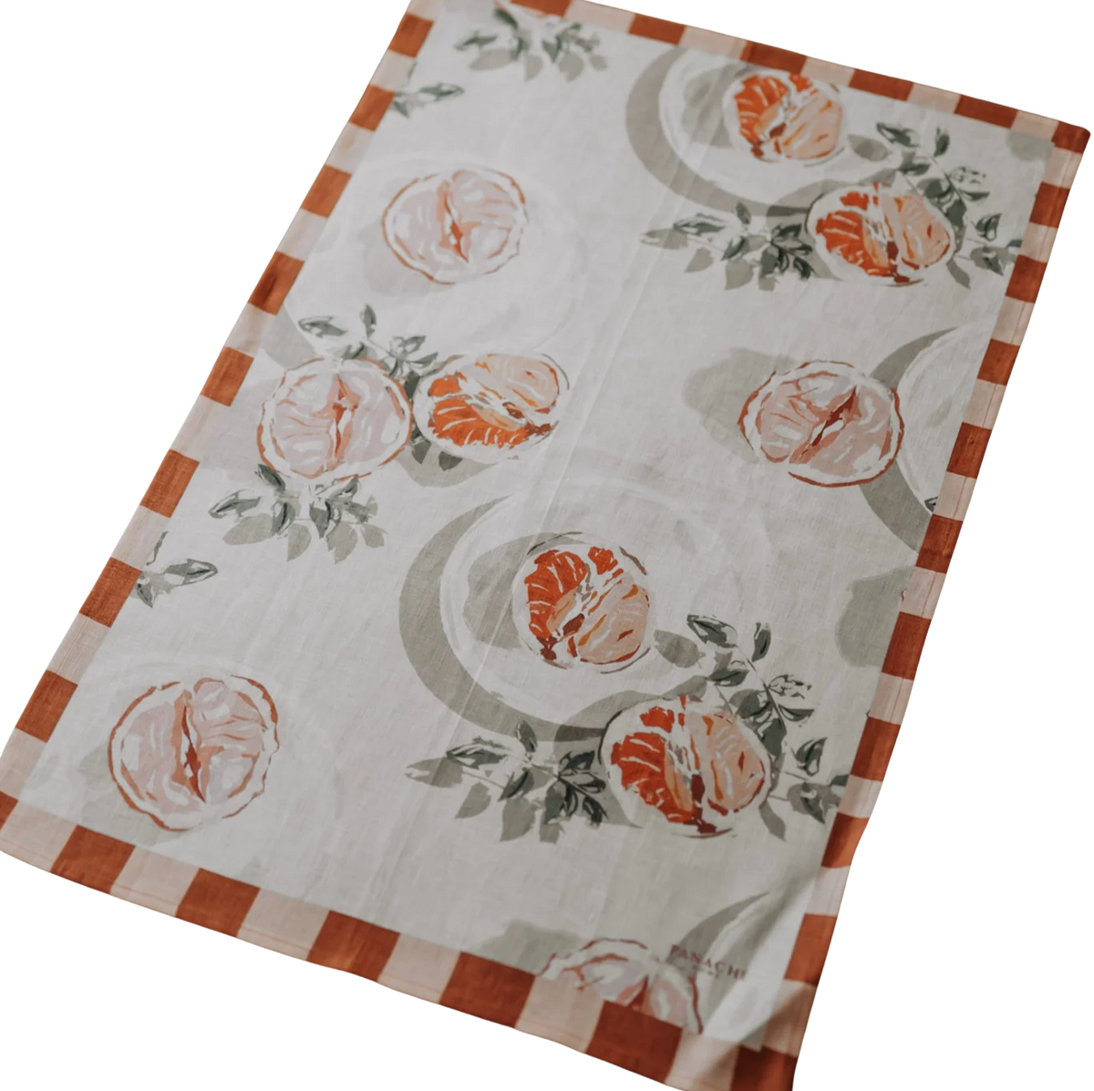Linen Tea Towel - No.3 Orange Blossoms