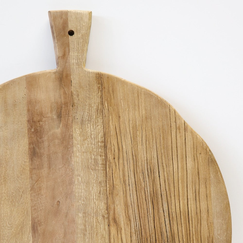 Wooden Round Serving Board - 50cm, with Handle