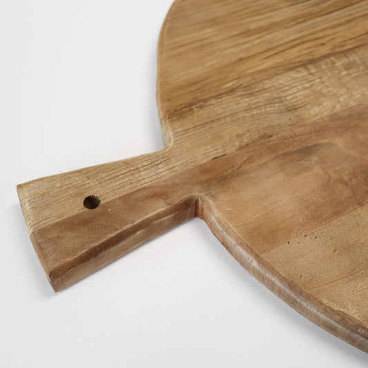 Wooden Round Serving Board - 50cm, with Handle