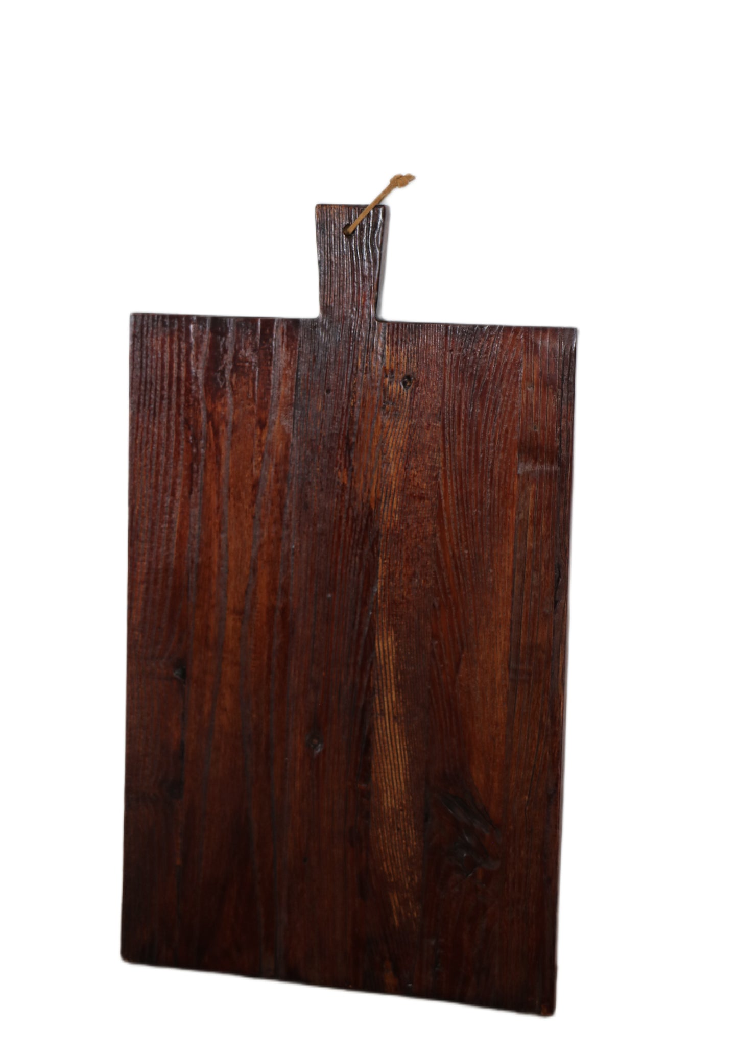 60cm Wooden Rectangle Serving Board - Dark Elm with Handle
