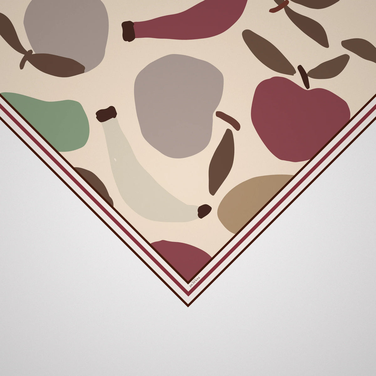 Petite Abstract Fruit Muted Colours Scarf