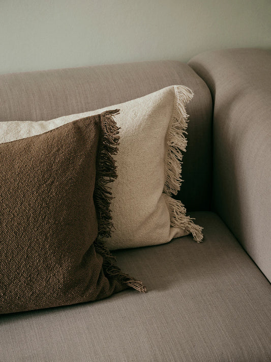 BROSTE Cushion Cover Ebba - Brown Kelp 40x60
