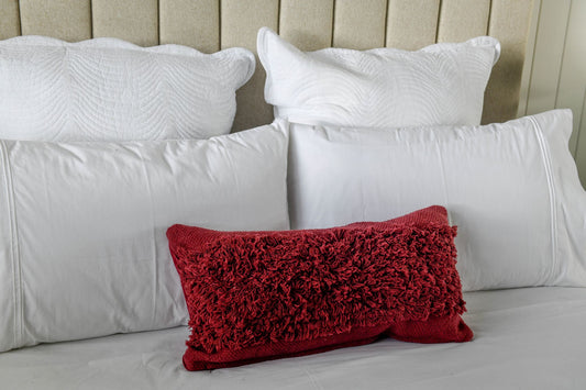 Shag Cushion Ruby 30 x 60cm
