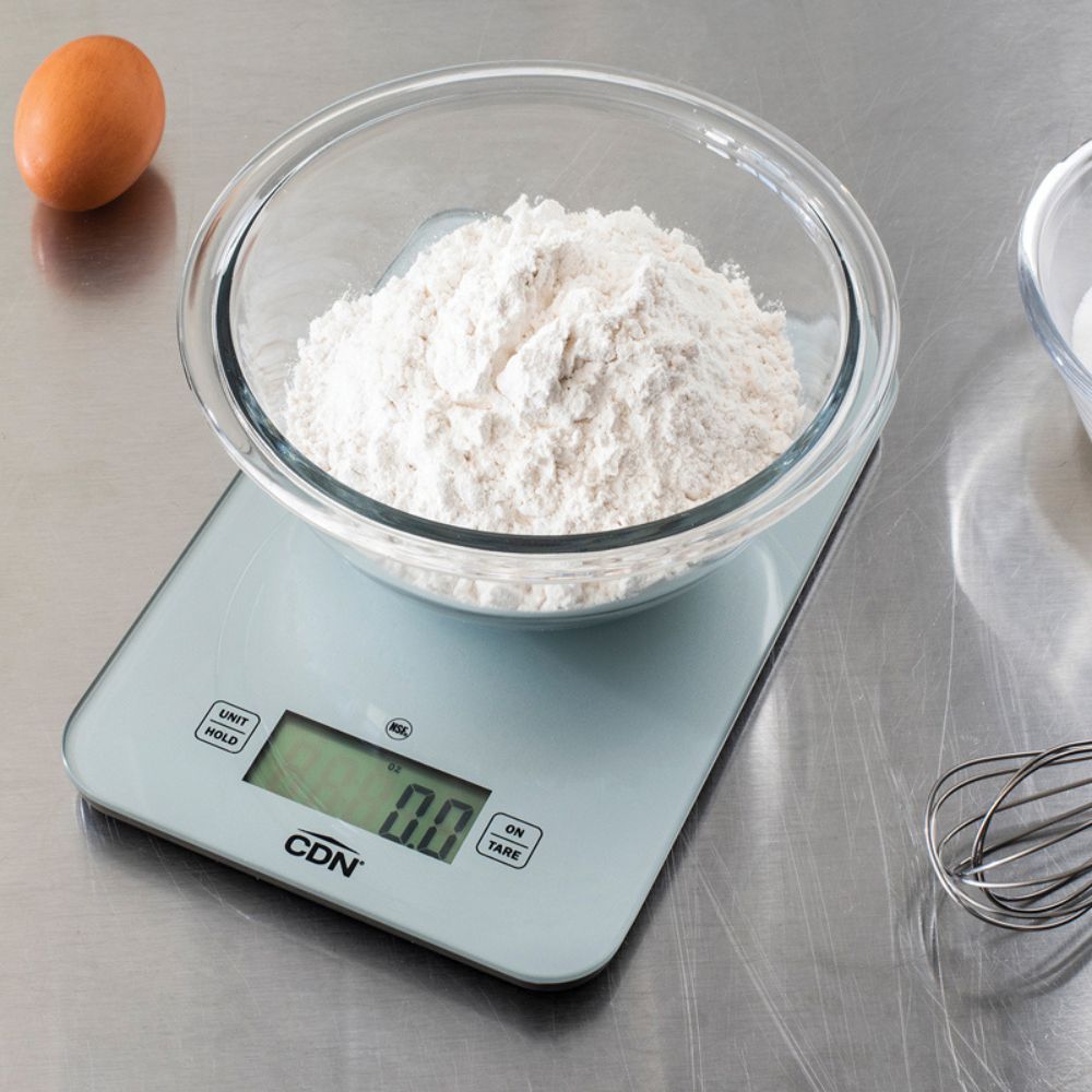 CDN USB Digital Glass Scale 7kg White