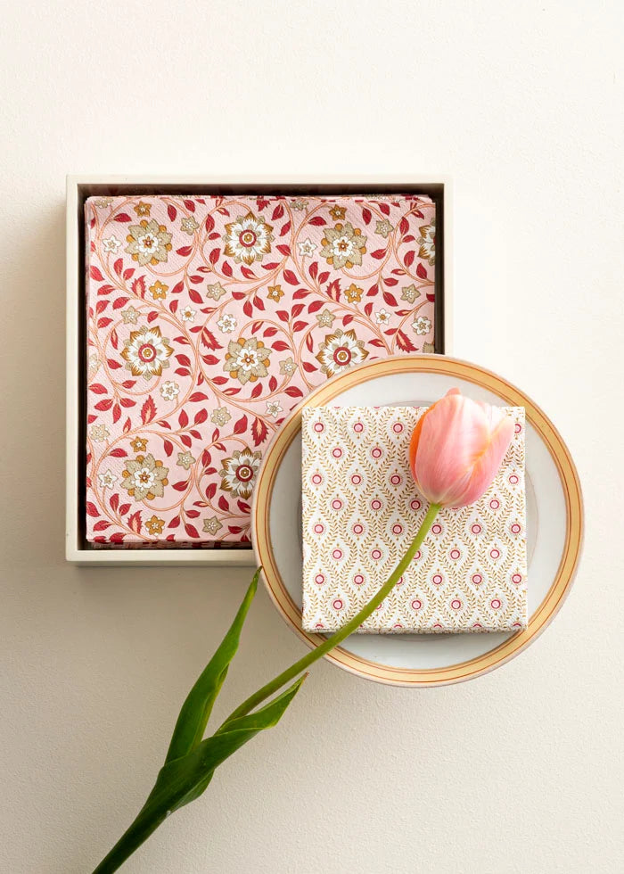 Bungalow Cocktail Napkin Roja Peach PKT 50