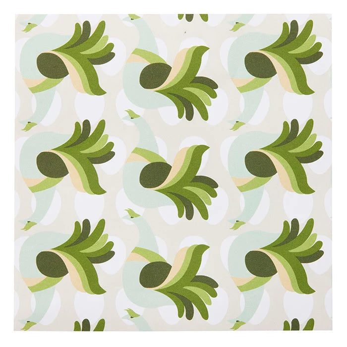 Bungalow Dinner Napkin Hen/Egg Fern PKT 50