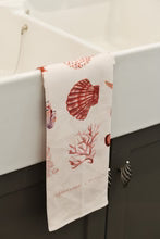 Linen Tea Towel - Coral Life Viktor + Vogue