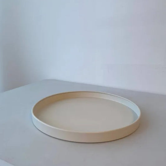 Bianca Metal Tray Small, Sand