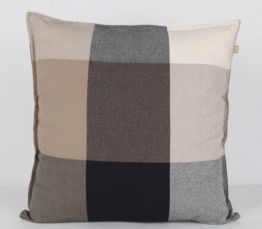 Giant Check Cushion Olive 60x60cm