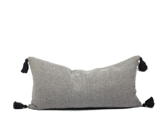 Herringbone Breakfast Cushion Dark Slate 30x60