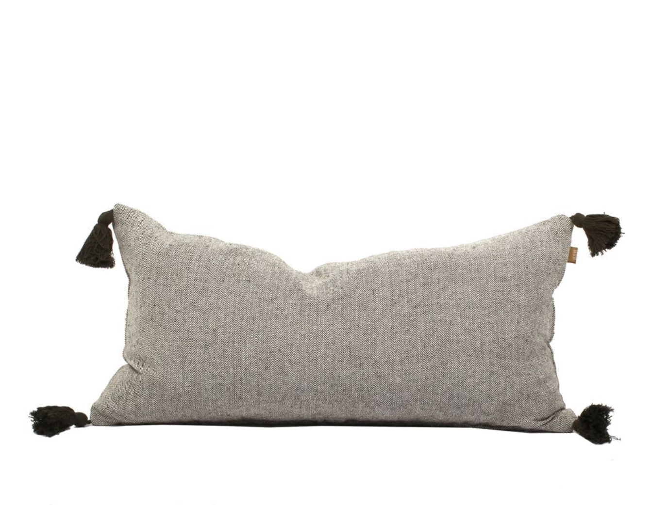 Herringbone Breakfast Cushion Burnt Olive  30x60