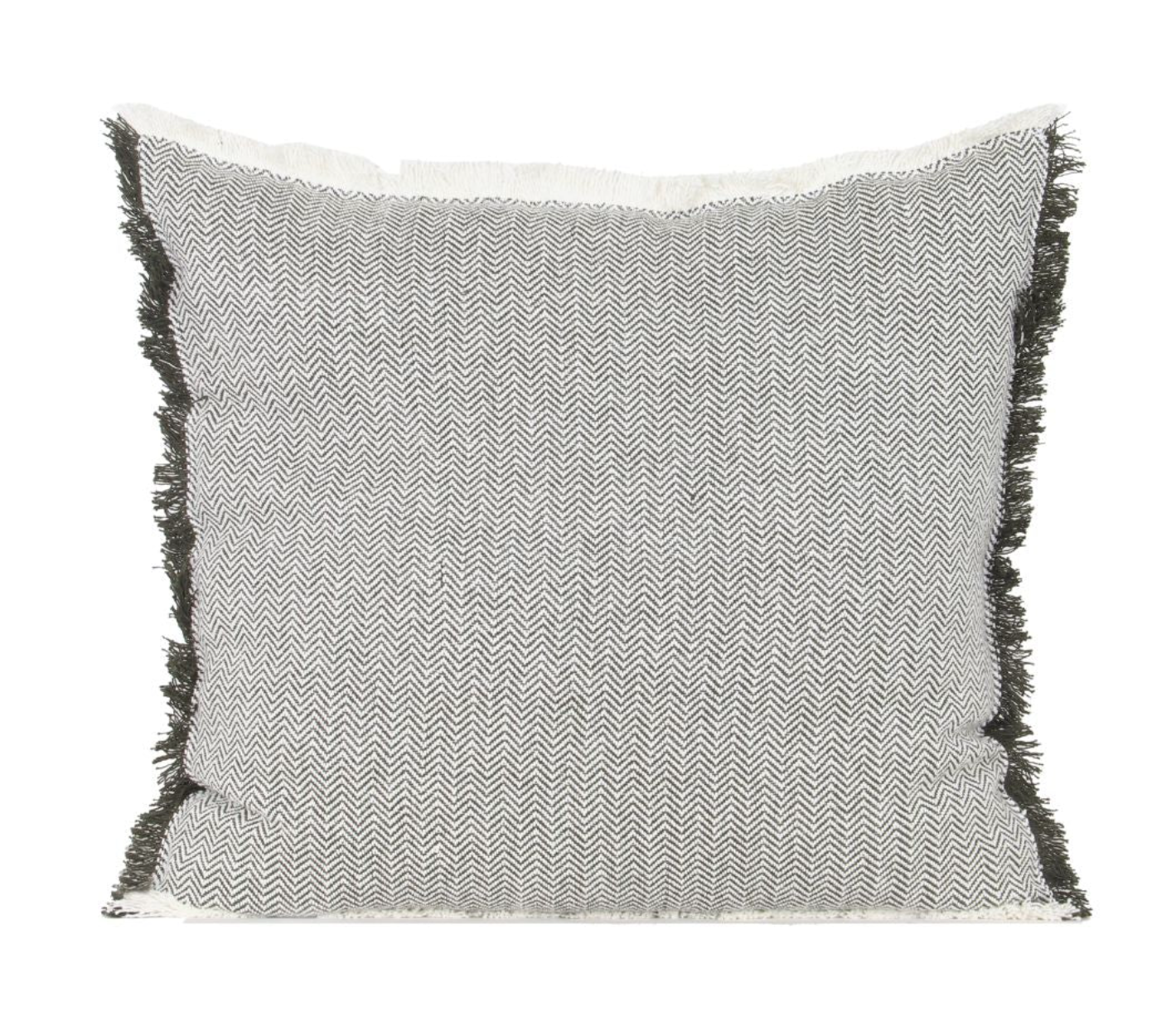 Heavy Herringbone Cushion Burnt Olive  60x60