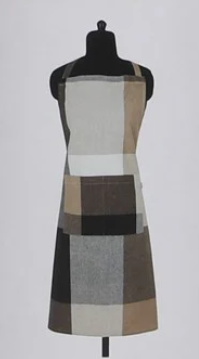 Giant Check Apron Black