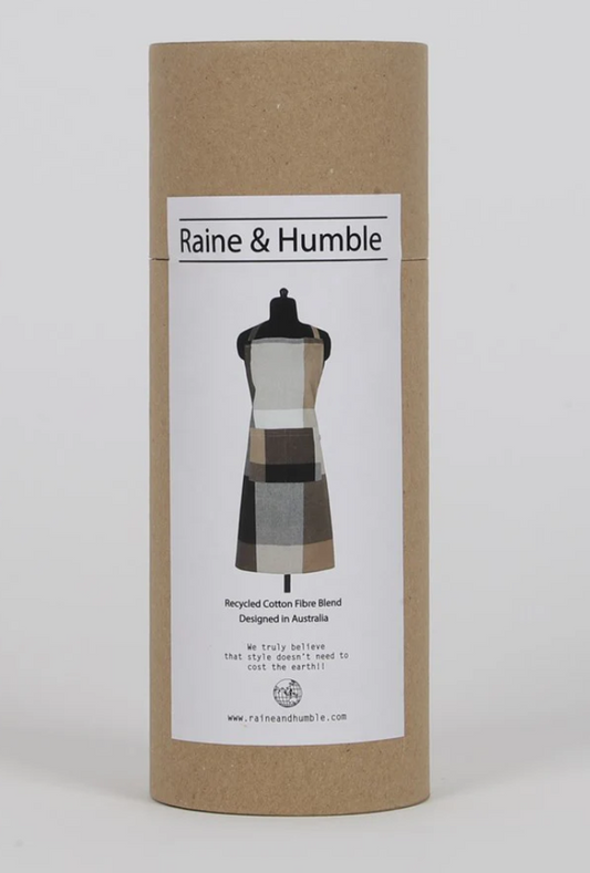 Giant Check Apron Black