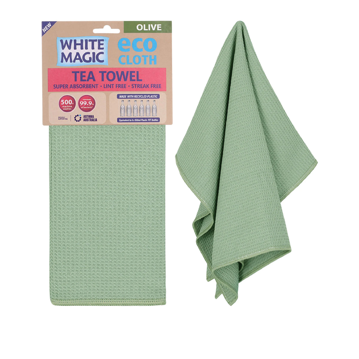 Eco Cloth Tea Towel - Olive