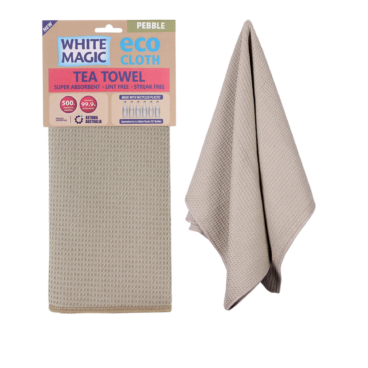 Eco Cloth Tea Towel -Pebble