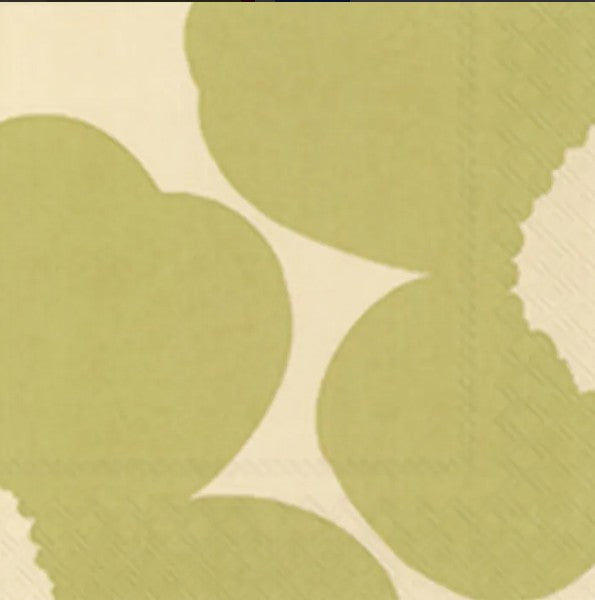 IHR Luncheon Marimekko Isot Unikko Cream Green
