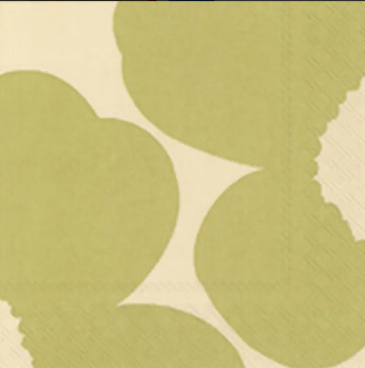 IHR Luncheon Marimekko Isot Unikko Cream Green