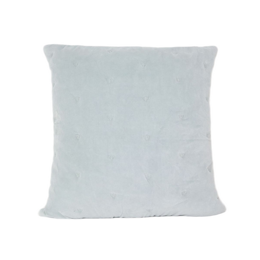 MASON BEE VELVET CUSHION SKY GREY 60X60