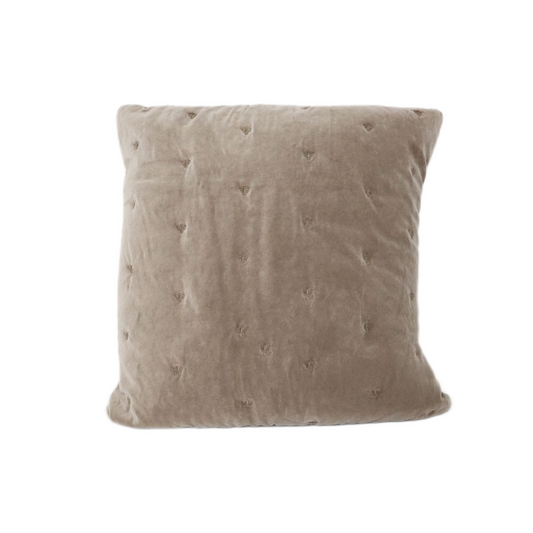 MASON BEE VELVET CUSHION STONE 60X60