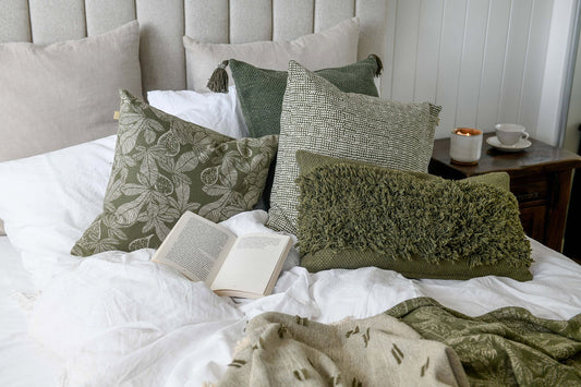 Shag Cushion Burnt Olive 30 x 60cm