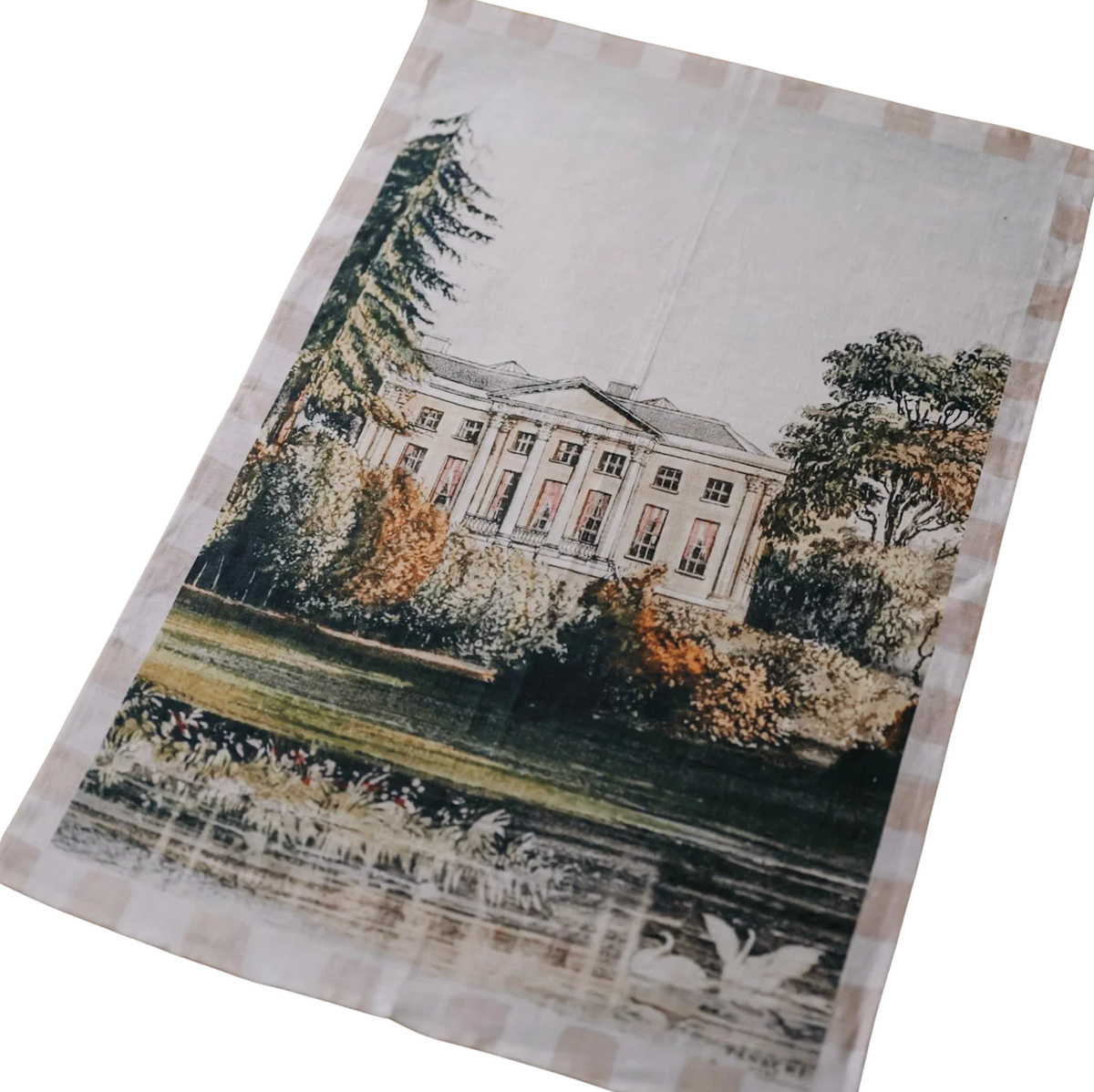 Linen Tea Towel - No.2 Manor Home