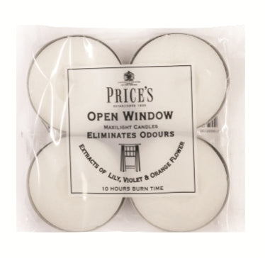 Prices Open Window Maxi Tealight 4pk