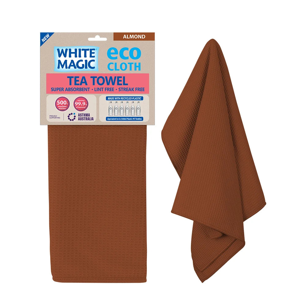 Eco Cloth Tea Towel - Almond
