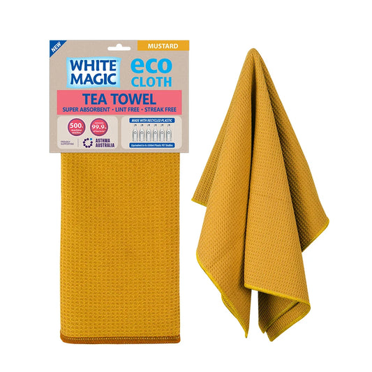 Eco Cloth Tea Towel - Mustard
