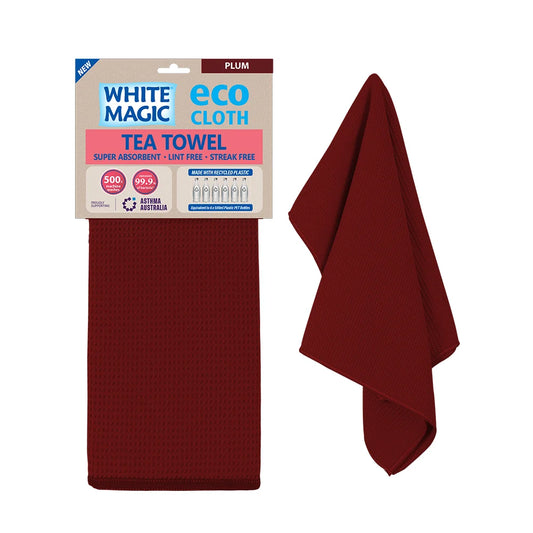 Eco Cloth Tea Towel - Plum