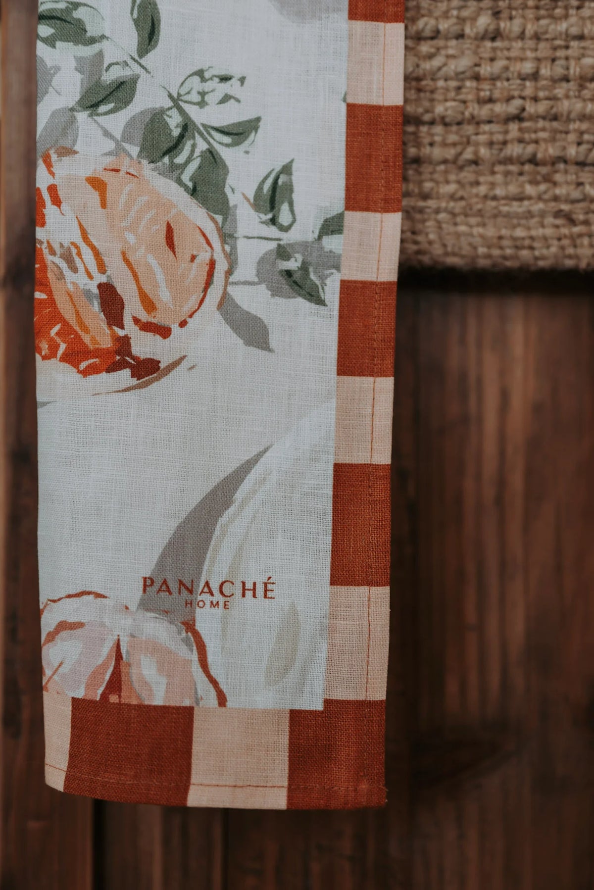 Linen Tea Towel - No.3 Orange Blossoms